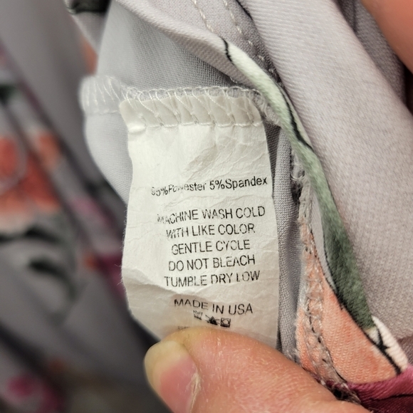 Hello MIZ Maternity Floral A-Line Dress Mini Sz Med - Picture 4 of 5